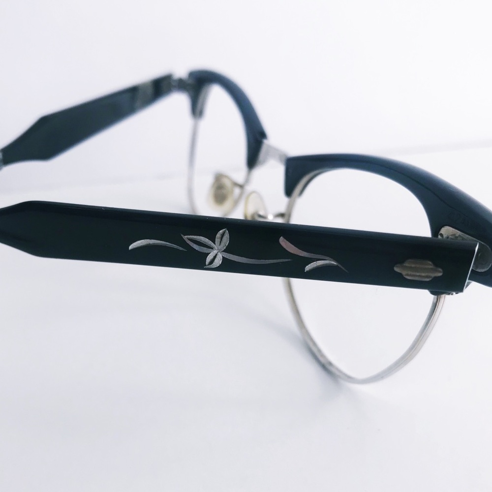 Vintage metal cat eye glasses frames